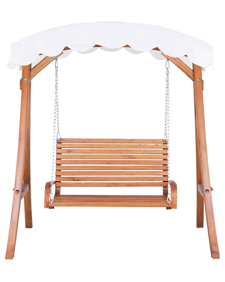 Andria Patio Swing Wood Brown