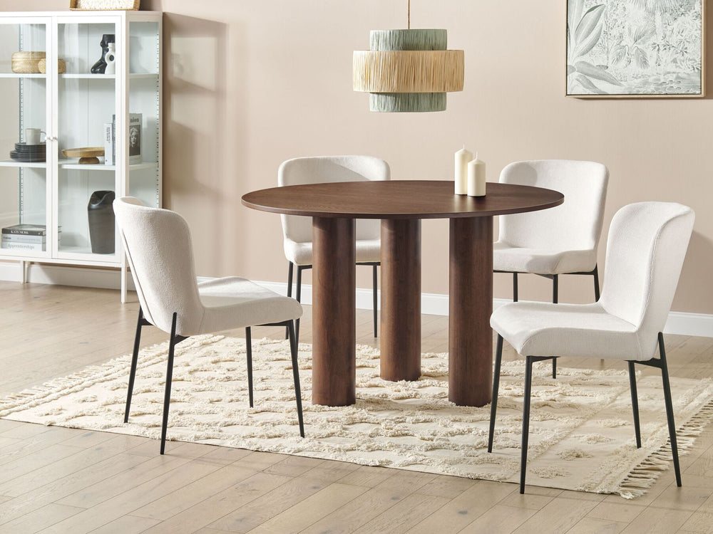 Orin Round Dining Table ⌀ 120 cm Dark