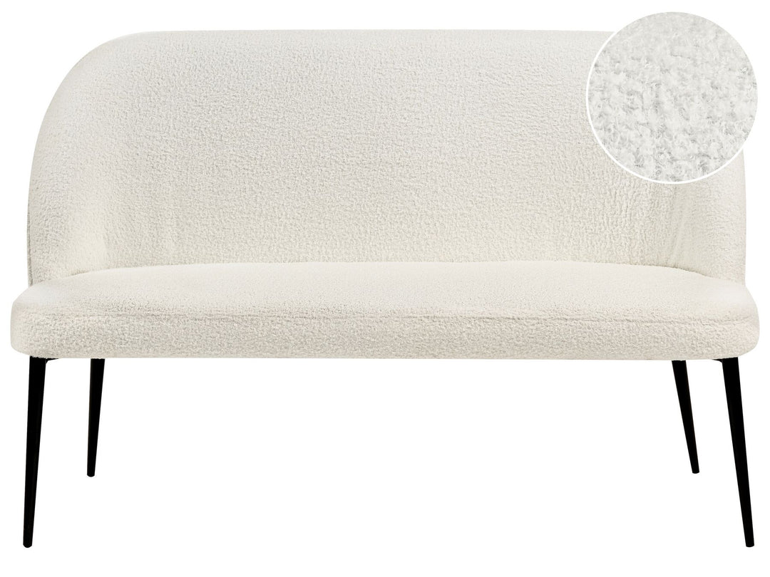 Osby 2 Seater Boucle Kitchen Sofa White