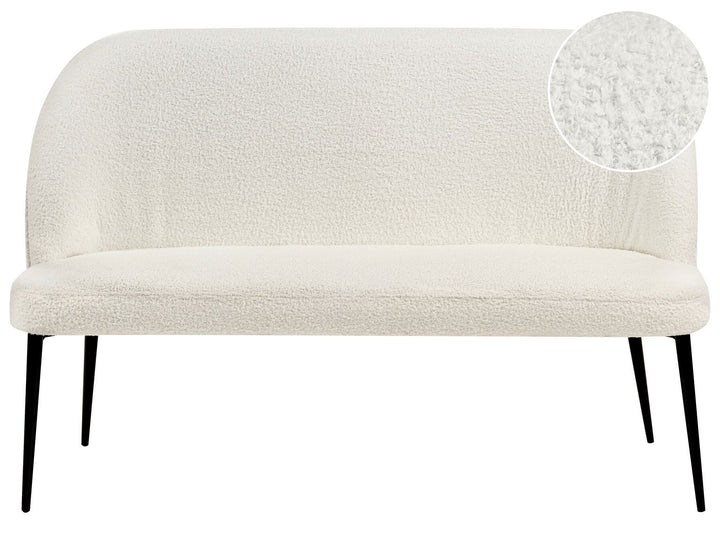 Osby 2 Seater Boucle Kitchen Sofa White