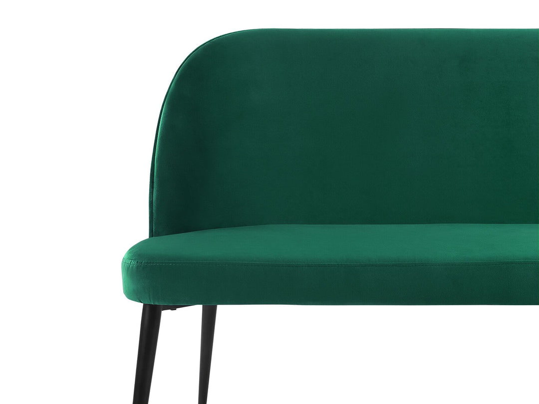 Osby 2 Seater Velvet Kitchen Sofa Green