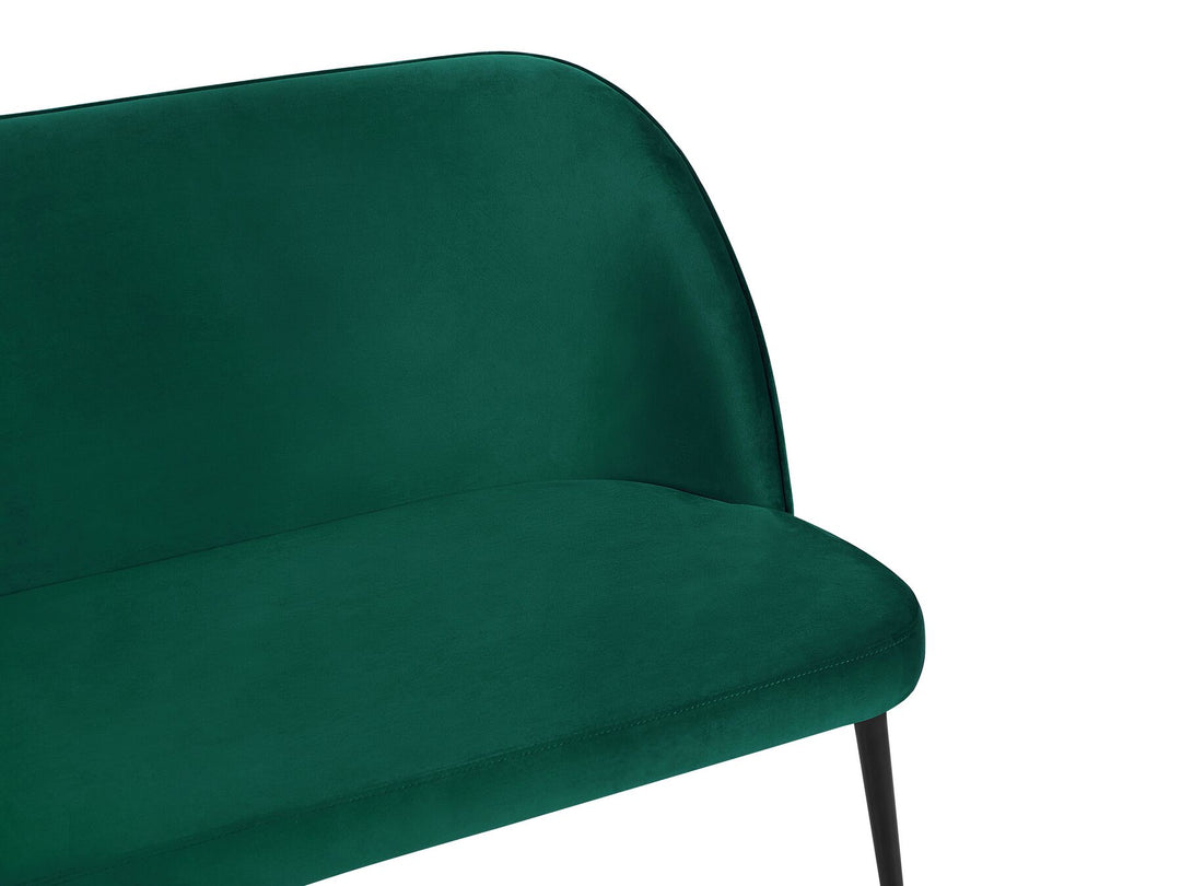 Osby 2 Seater Velvet Kitchen Sofa Green