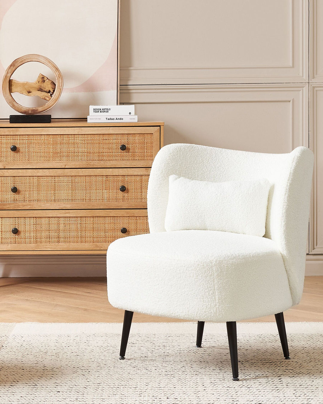 Otsby Armchair Boucle Cream