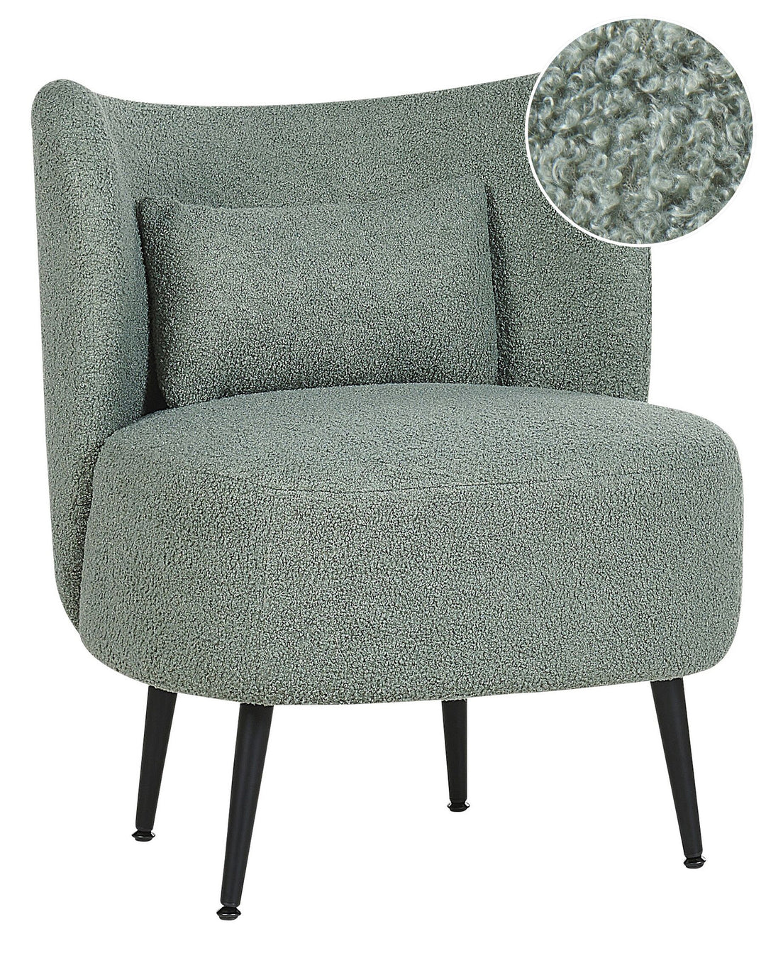 Otsby Armchair Boucle Light Green