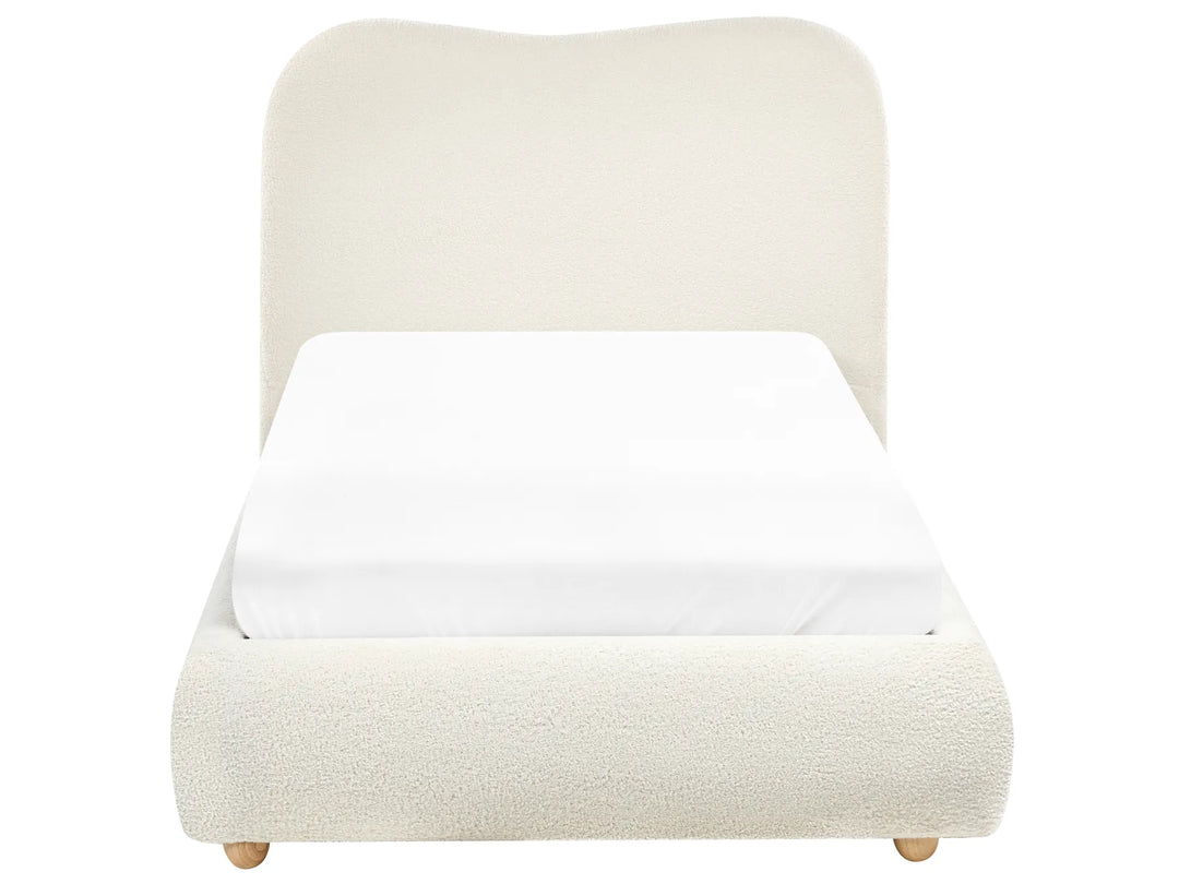 Ottoman Bed Boucle  90 x 200 cm (EU Single) Off-White Kyara