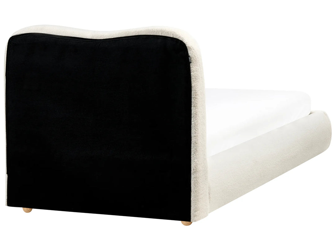 Ottoman Bed Boucle  90 x 200 cm (EU Single) Off-White Kyara