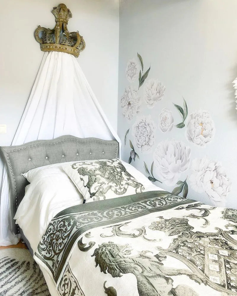 Ottoman Bed Fabric 90 x 200 cm (EU Single) Light Grey Miri