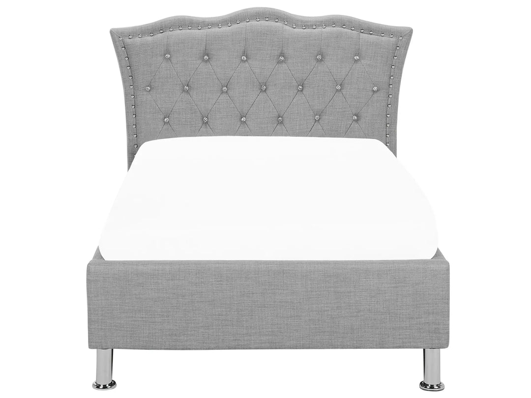 Ottoman Bed Fabric 90 x 200 cm (EU Single) Light Grey Miri