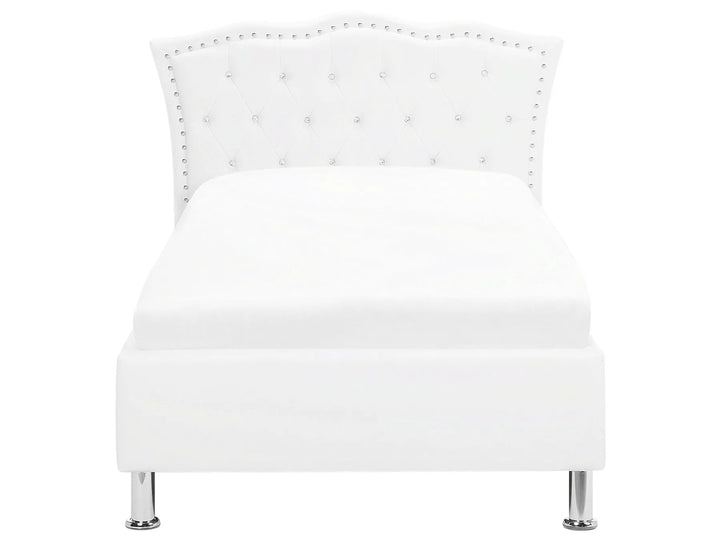 Ottoman Bed Faux Leather 90 x 200 cm (EU Single) White Dares