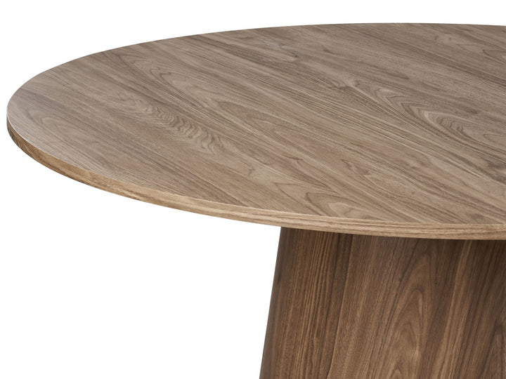 Brimmer Round Dining Table ⌀ 120 cm Dark Wood