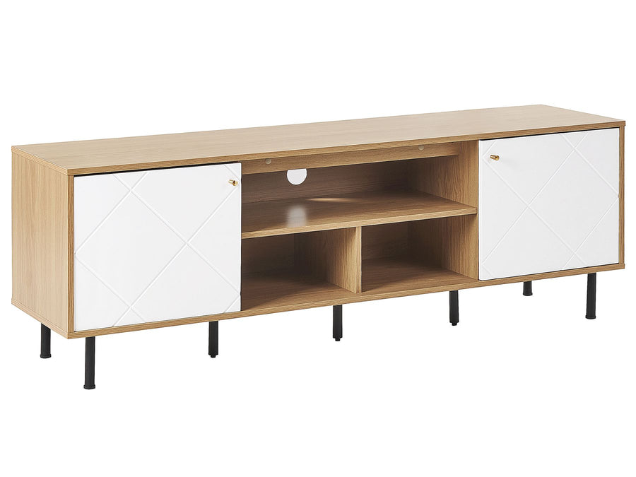 TV Stand Brown/ White PALMER