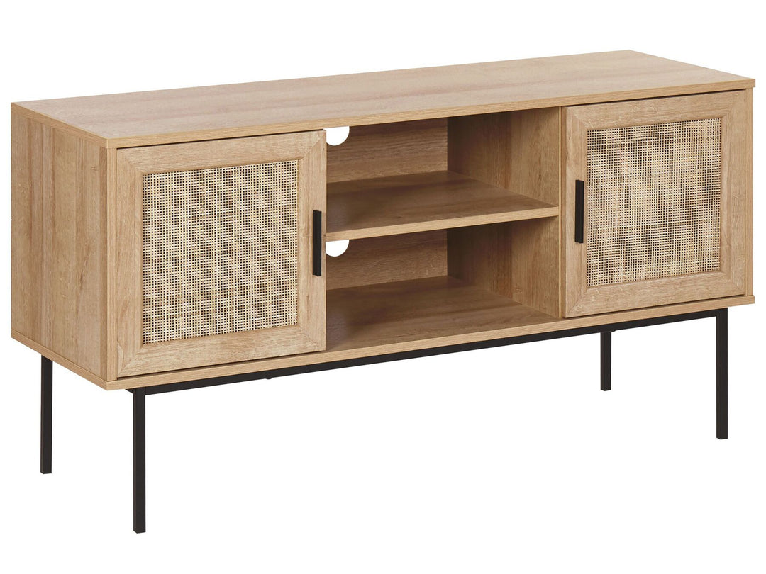 TV Stand Rattan Light Brown PASCO