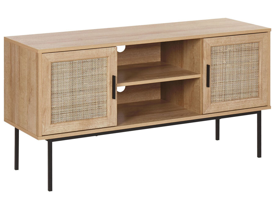 TV Stand Rattan Light Brown PASCO