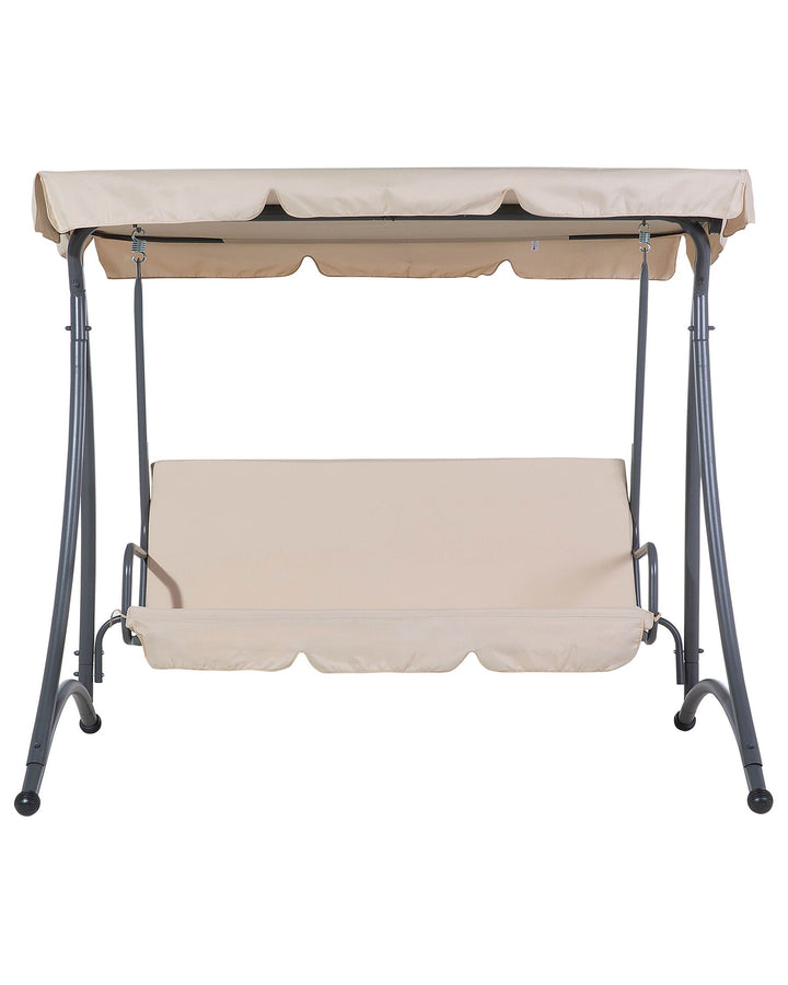 Temple Patio Swing Metal Sand Beige