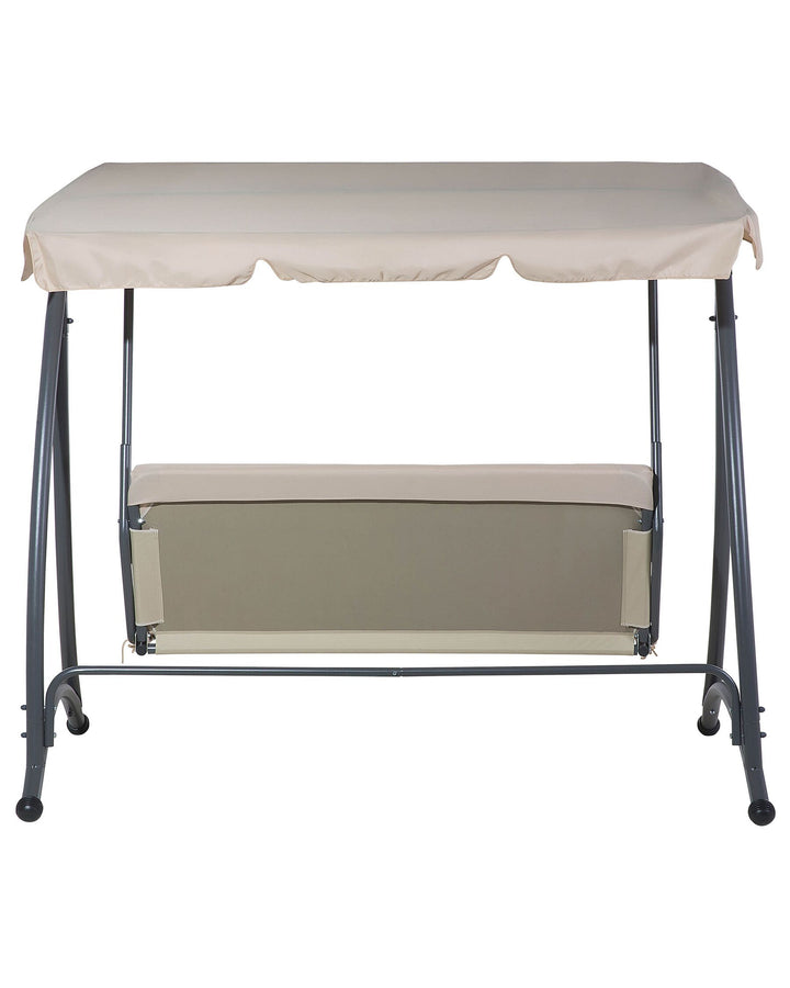 Temple Patio Swing Metal Sand Beige