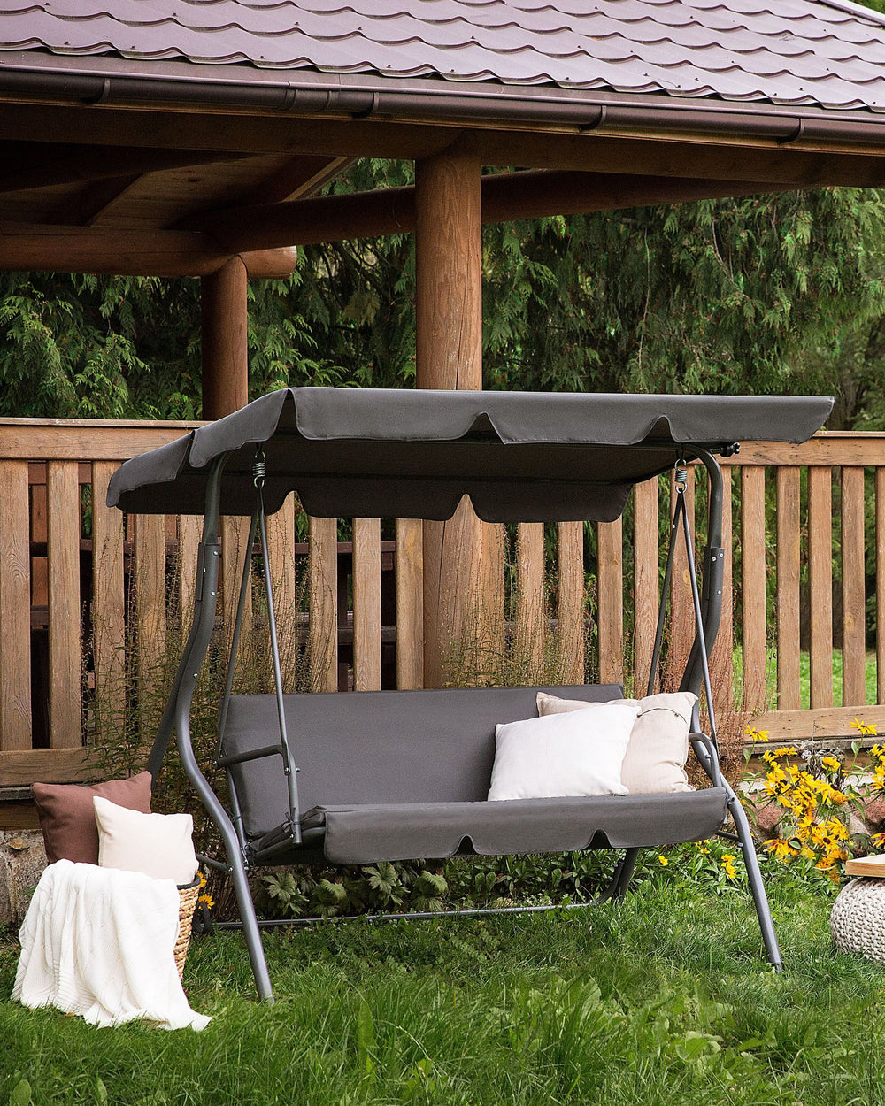 Chaplin Patio Swing  Metal Dark Grey