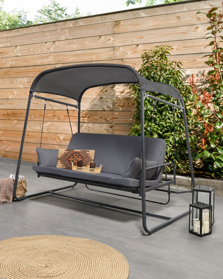 Marsciano Patio Swing Metal Dark Grey
