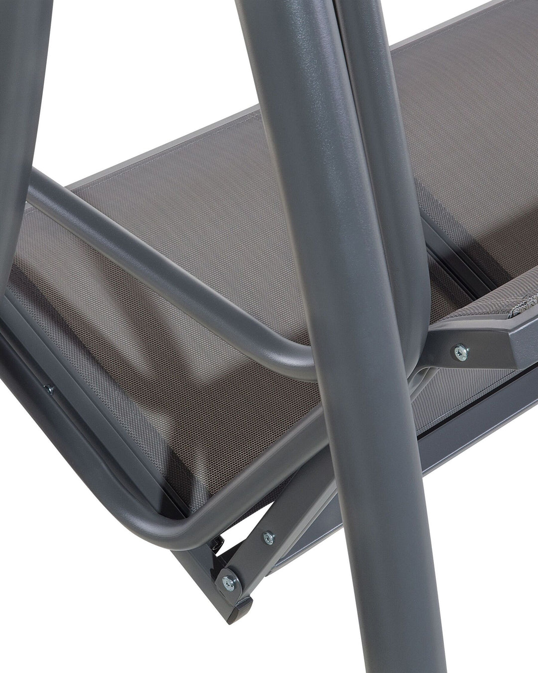 Bogart Beliani Traditional Patio Swing Metal Grey