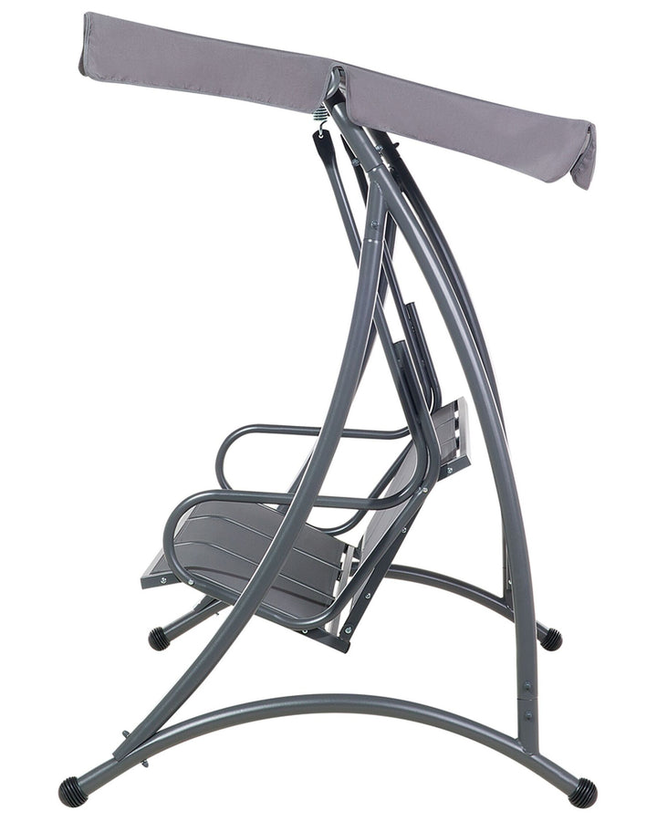 Bogart Beliani Traditional Patio Swing Metal Grey