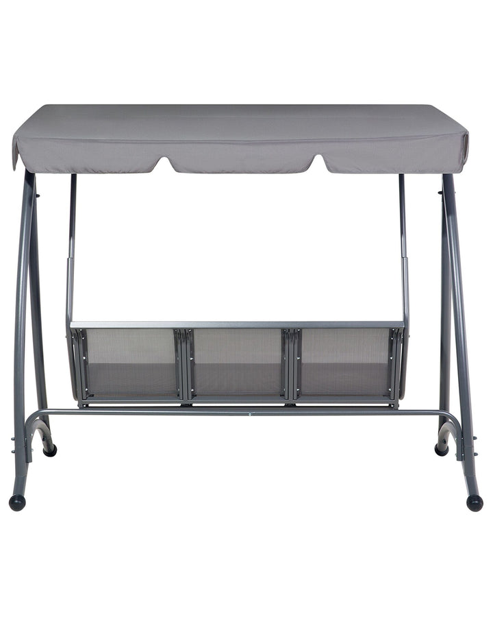 Bogart Beliani Traditional Patio Swing Metal Grey