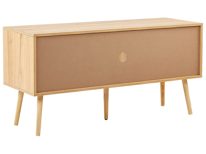 TV Stand Rattan Light Brown Caistor