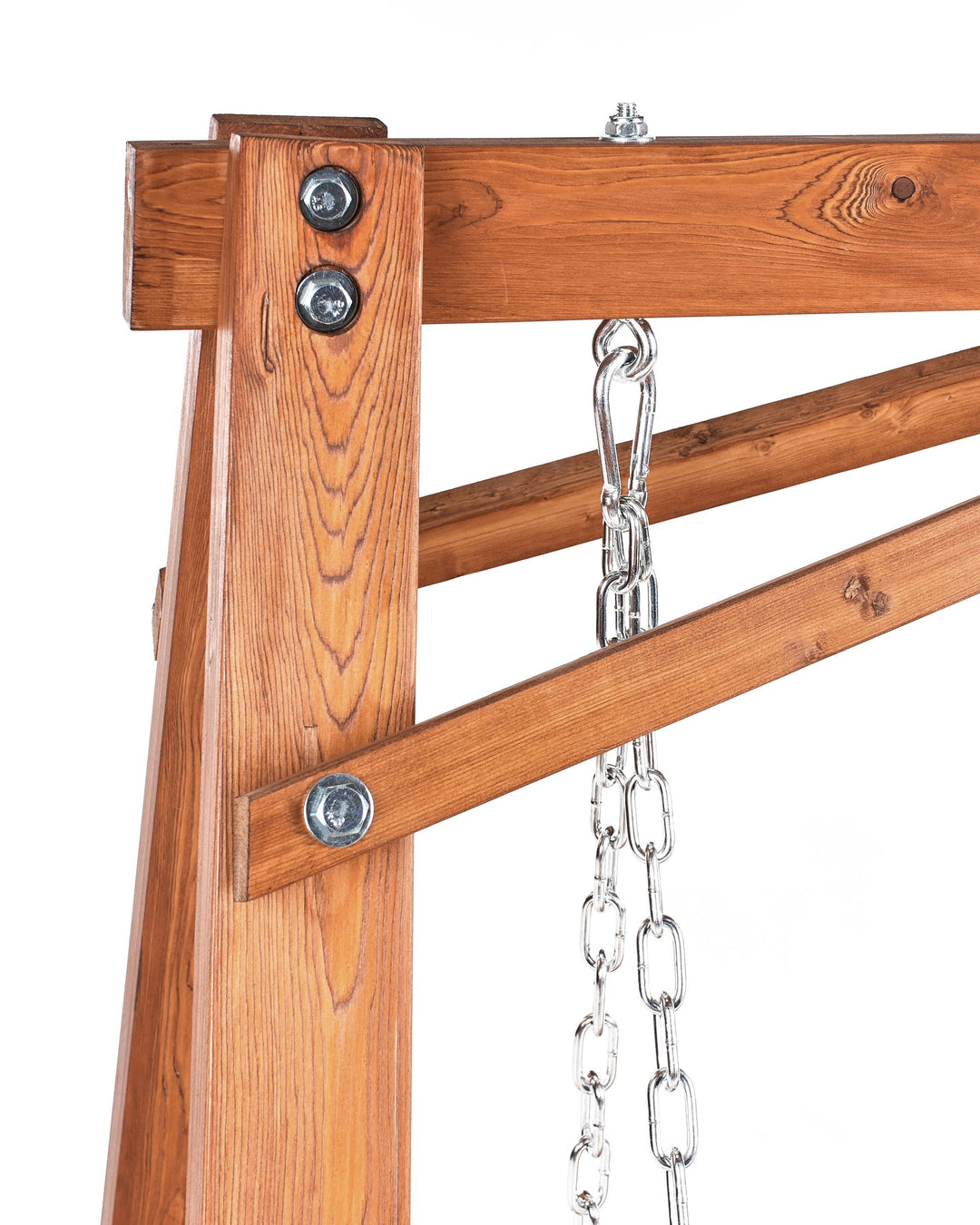 06/11/2025 Ficarella Patio Swing Larch Wood Brown