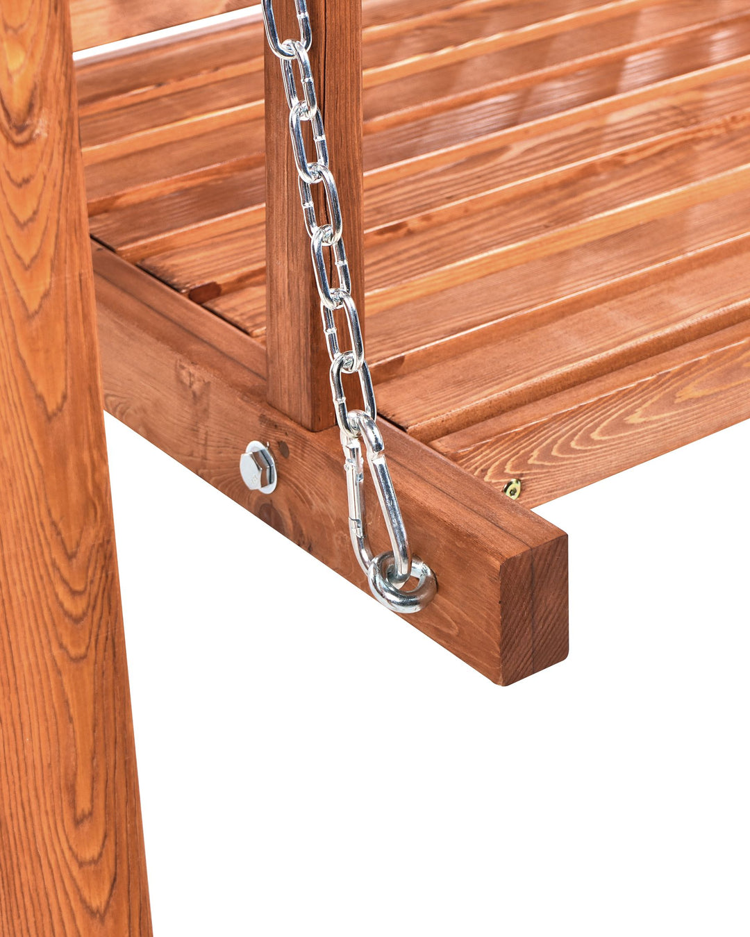 06/11/2025 Ficarella Patio Swing Larch Wood Brown