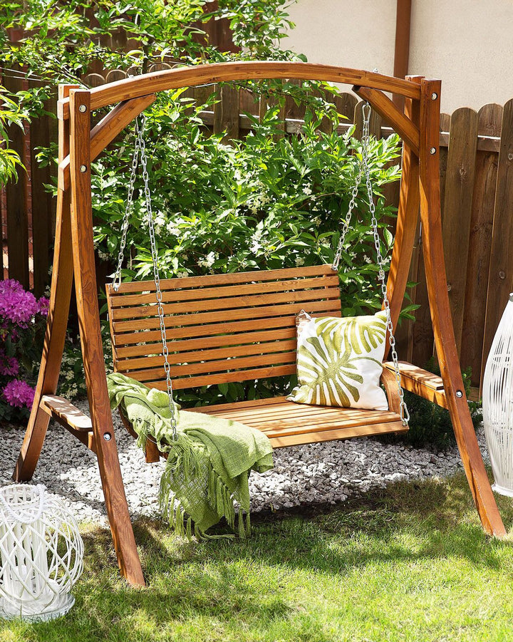 Novara Patio Swing Wood Brown
