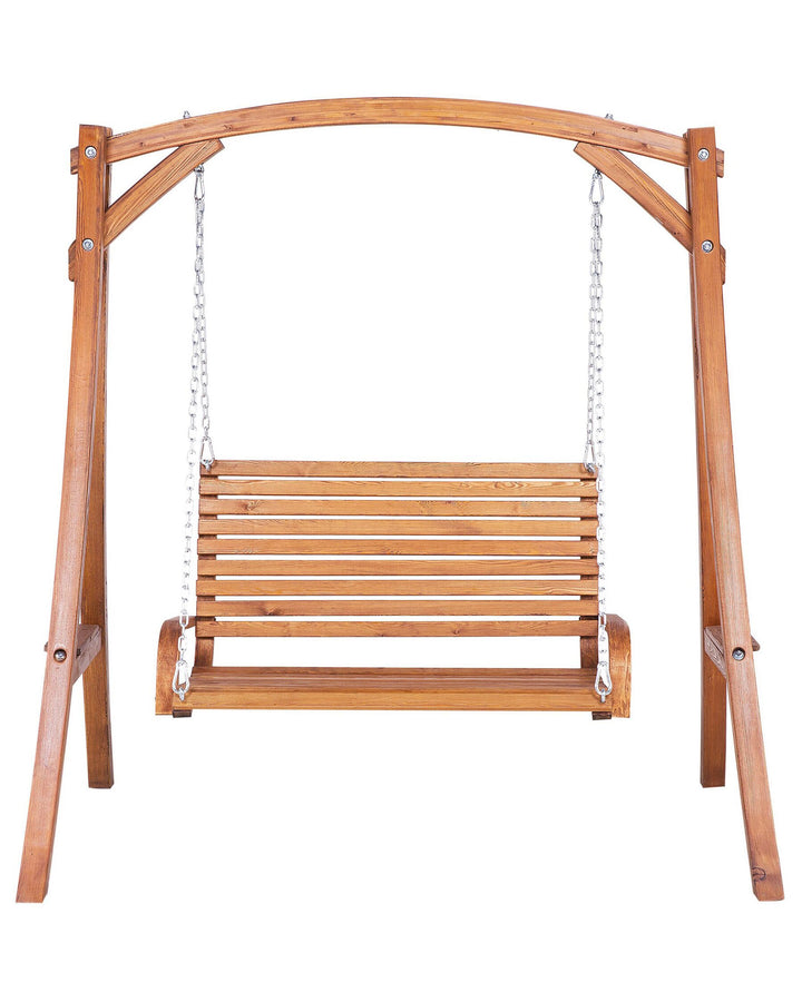 Novara Patio Swing Wood Brown