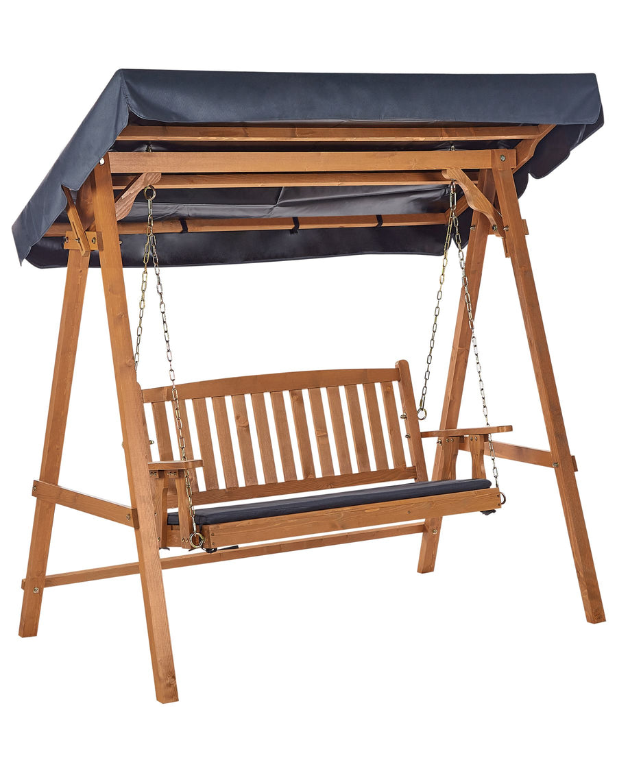 Fibbialla Patio Swing Spruce Wood Brown