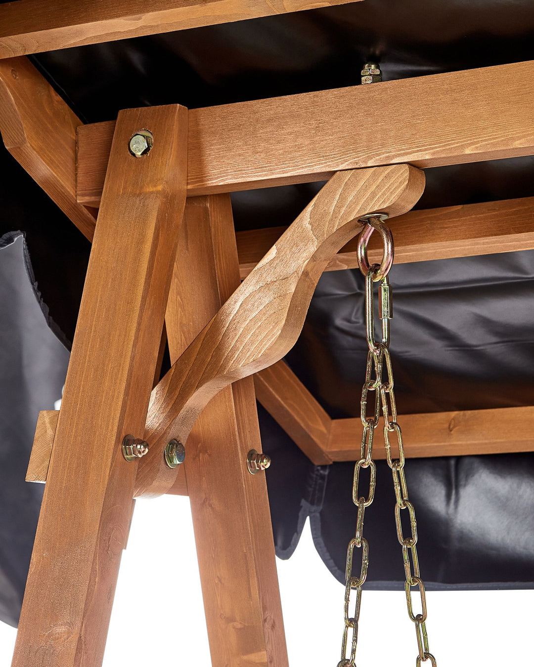 Fibbialla Patio Swing Spruce Wood Brown