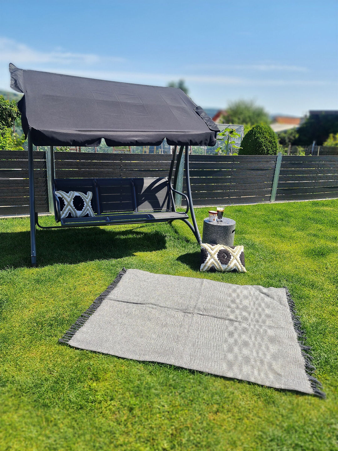 Bogart Patio Swing Metal Black