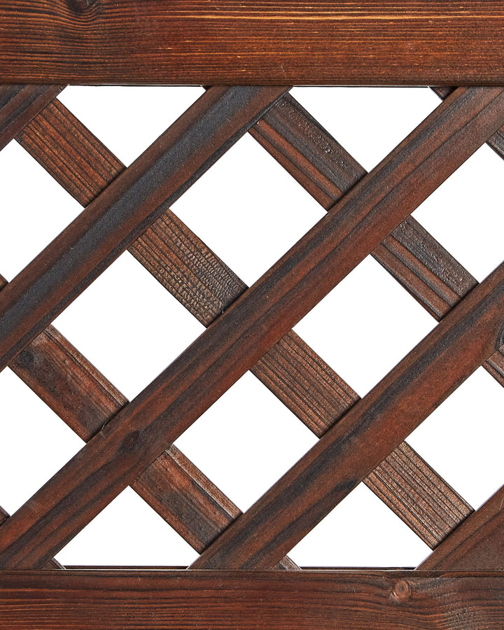 10/10/2025 Senarica Patio Swing Wood Dark Brown