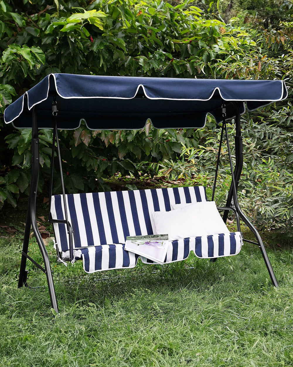 Chaplin Patio Swing Metal Dark Blue