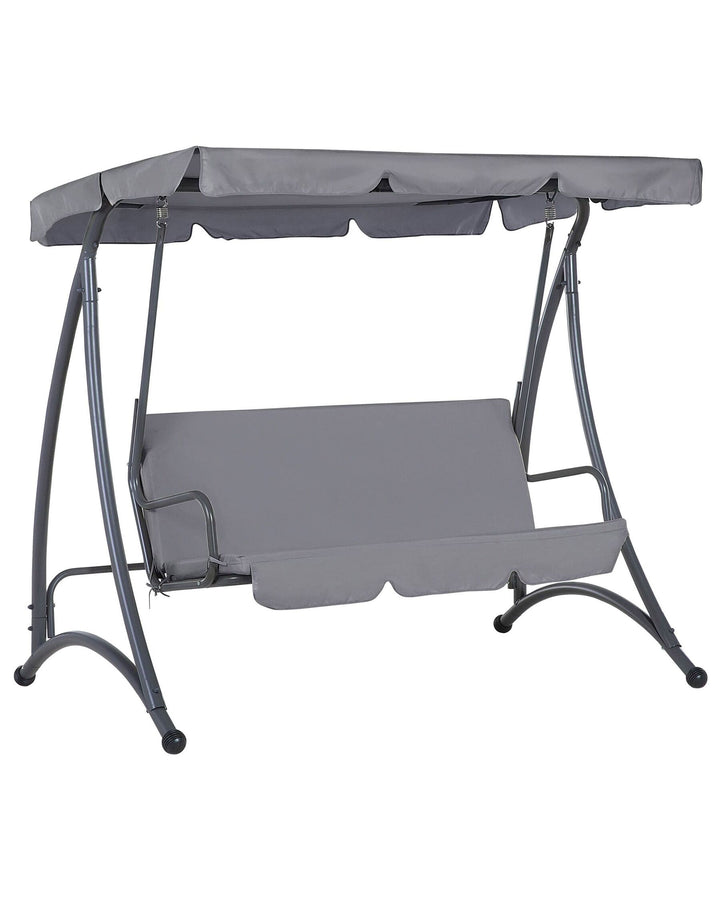 Temple Patio Swing Metal Dark Grey