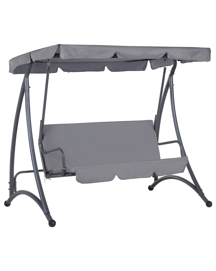 Temple Patio Swing Metal Dark Grey