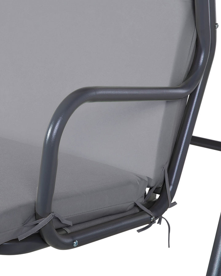 Temple Patio Swing Metal Dark Grey