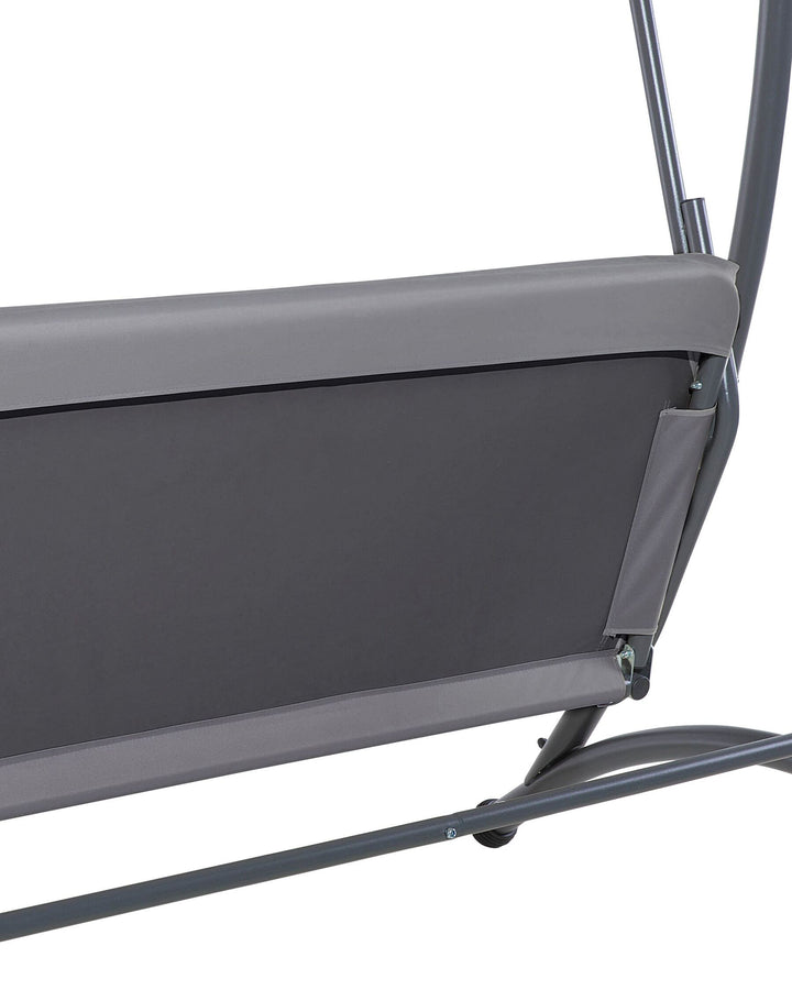 Temple Patio Swing Metal Dark Grey