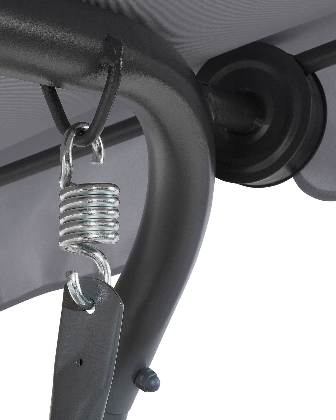 Temple Patio Swing Metal Dark Grey