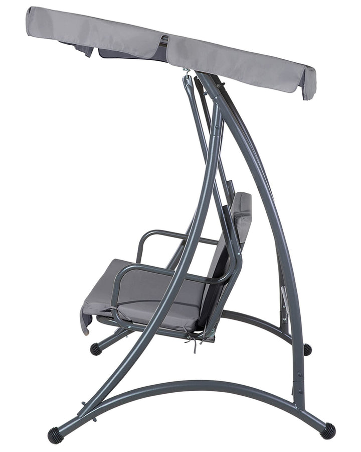 Temple Patio Swing Metal Dark Grey