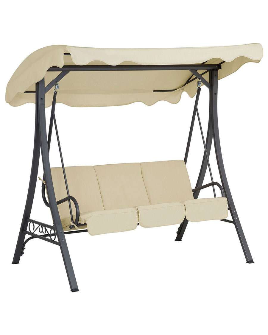 Gabro Patio Swing Metal Beige