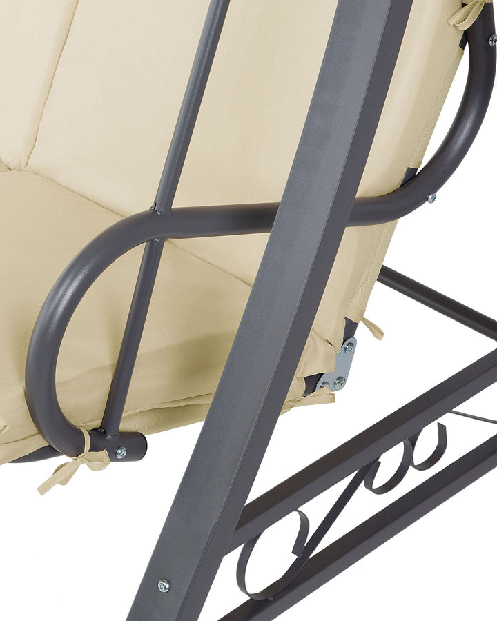 Gabro Patio Swing Metal Beige