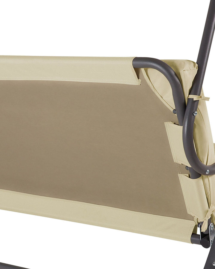 Gabro Patio Swing Metal Beige