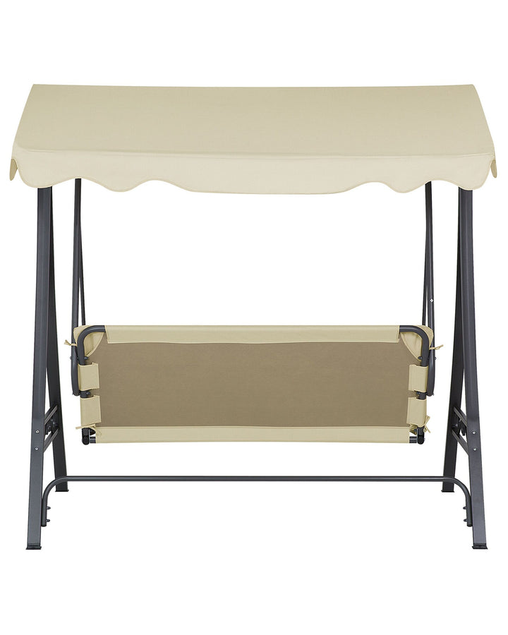 Gabro Patio Swing Metal Beige