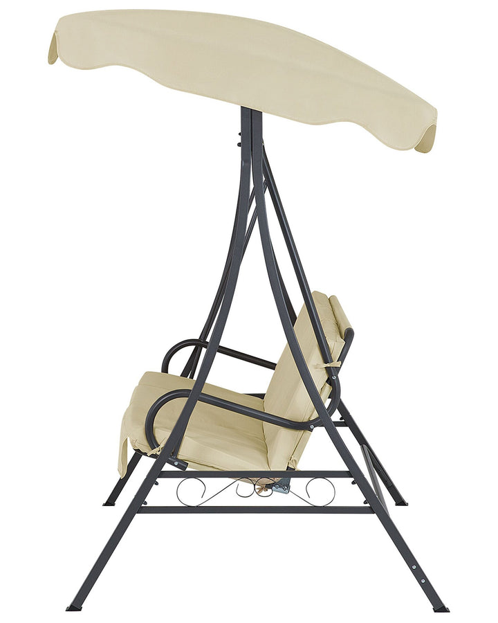 Gabro Patio Swing Metal Beige