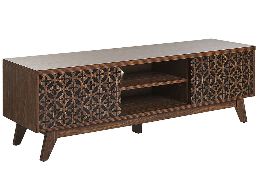 TV Stand Dark Brown PRESCOT