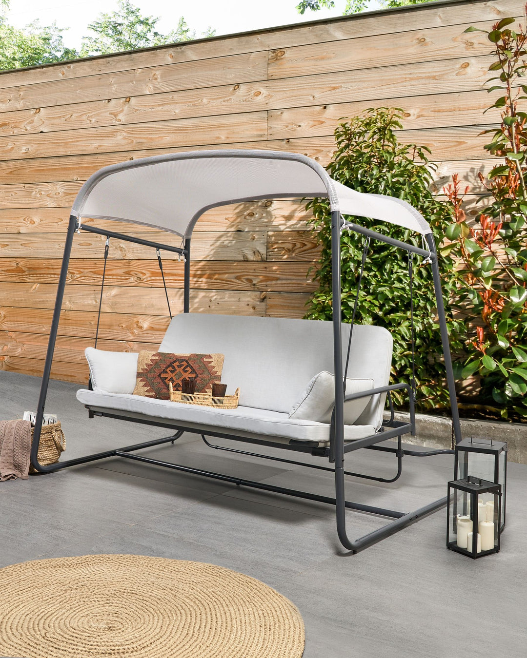 Marciano Patio Swing Metal Light Grey