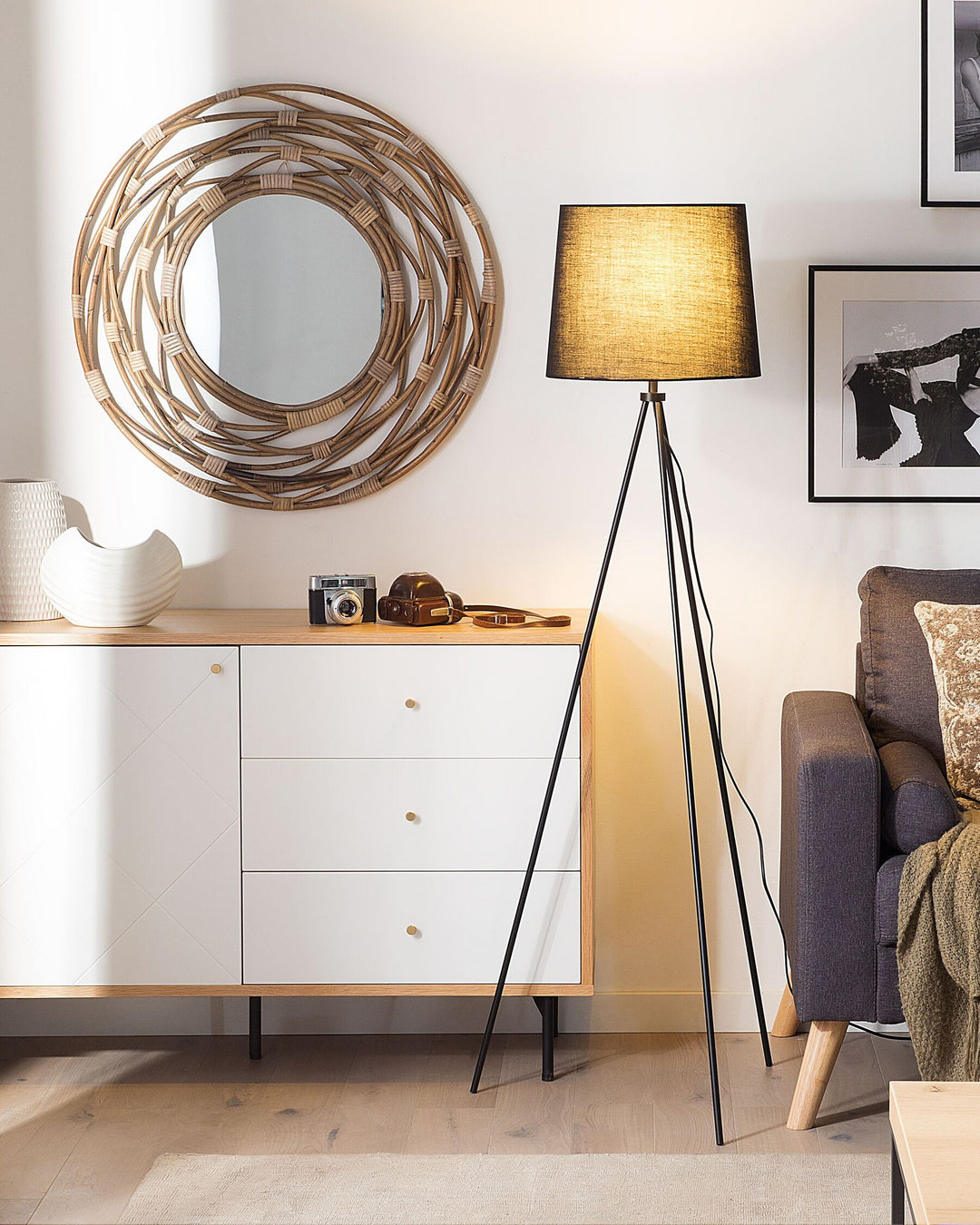 Sideboard Brown/ White Bankston