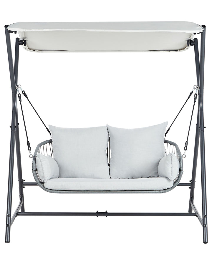 Fiastra Patio Swing Metal Light Grey