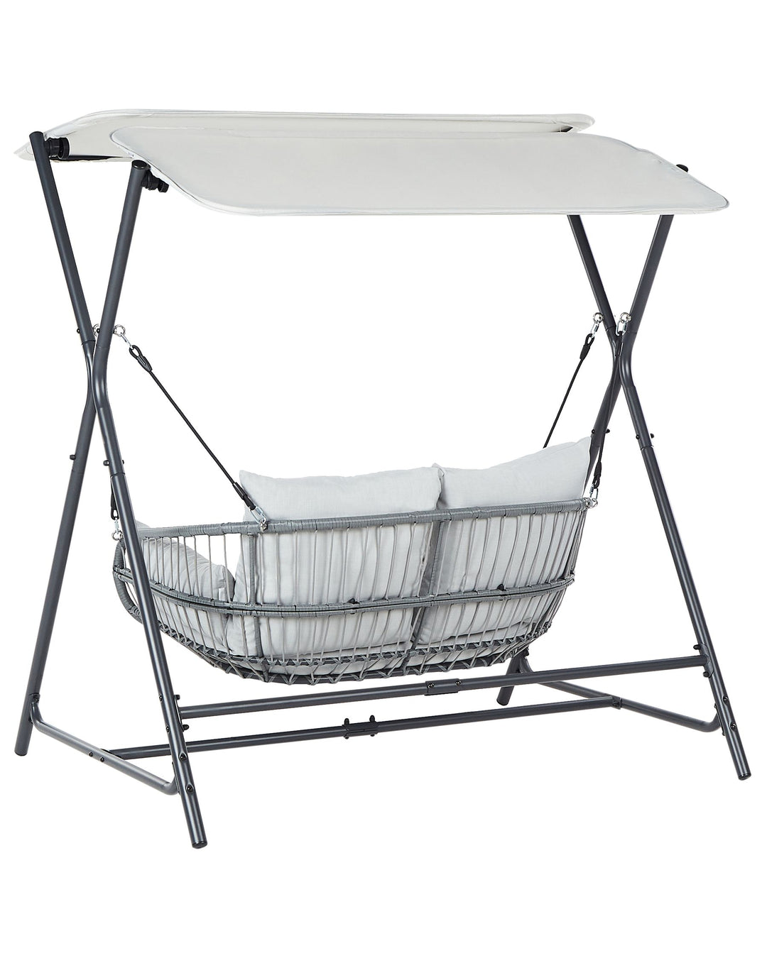 Fiastra Patio Swing Metal Light Grey